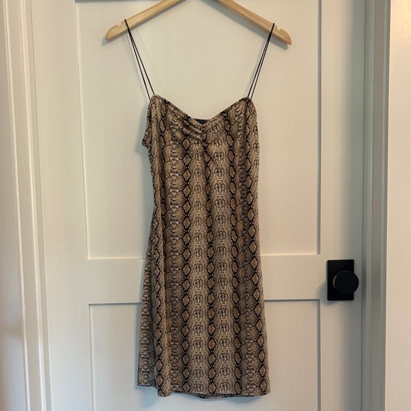Urban Outfitters Snake Print Bodycon Mini Dress - Size XL - Picture 3 of 5